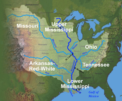 Mississippi Watershed Map