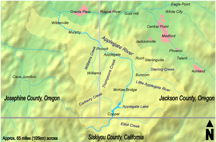 Watershed with elevations
