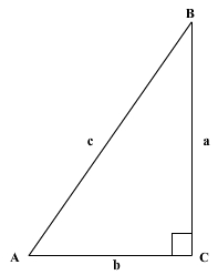 A right triangle