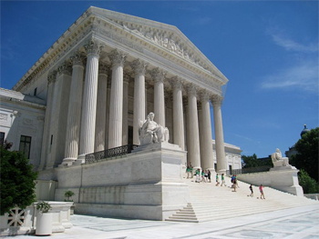 The Supreme Court building in Washington, DC