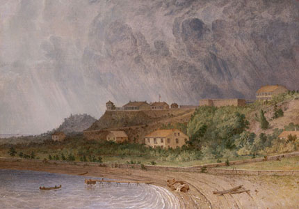 Painting of Fort Mackinac