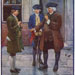 Wealthy men talking on a street
