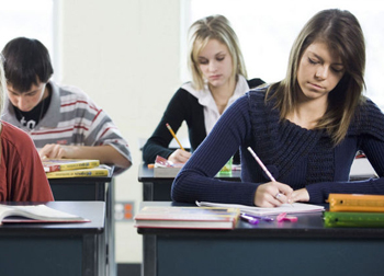 Students at desks