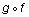 g of f