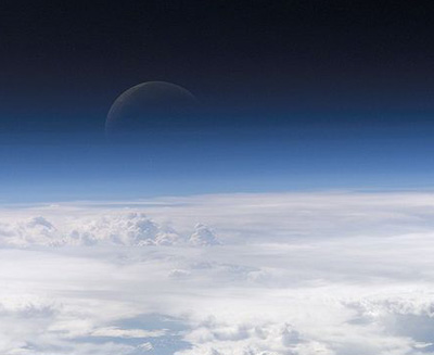 clouds above Earth