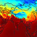 Map showing temperature variations with latitude