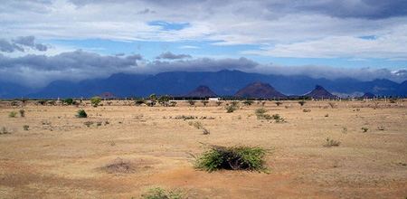 a desert landscape