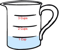 1 cup of water