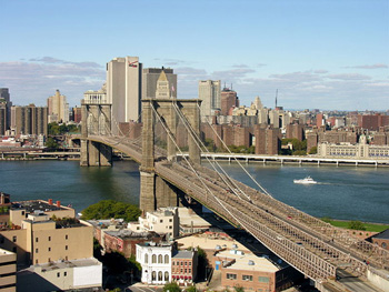 the Brooklyn Bridge