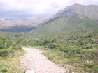 a dry river bed