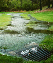 runoff from eroded land