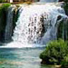 Landscape with several waterfalls