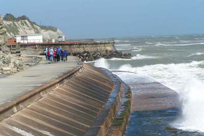 a seawall