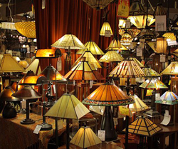 array of lamps