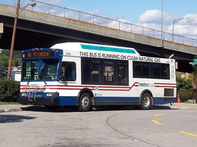 a bus that is fueled by natural gas