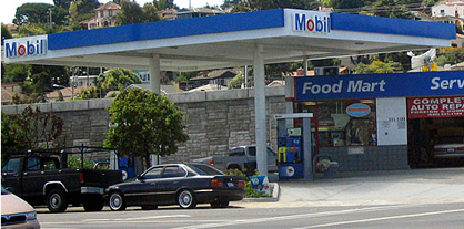 a gas station