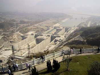 a hydroelectric plant