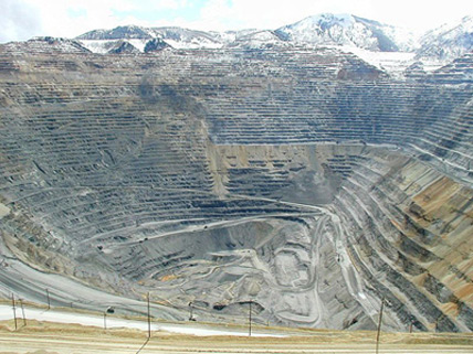 an open pit mine