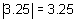 absolute value of 3.25 equals 3.25