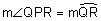 the measure of angle QPR equals the measure of arc QR