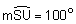 the measure of arc SU equals 100 degrees