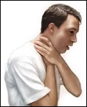 Choking person