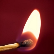 Burning match