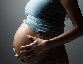 pregnant young woman