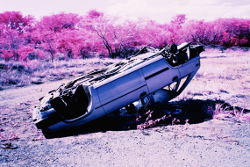 A crashed car