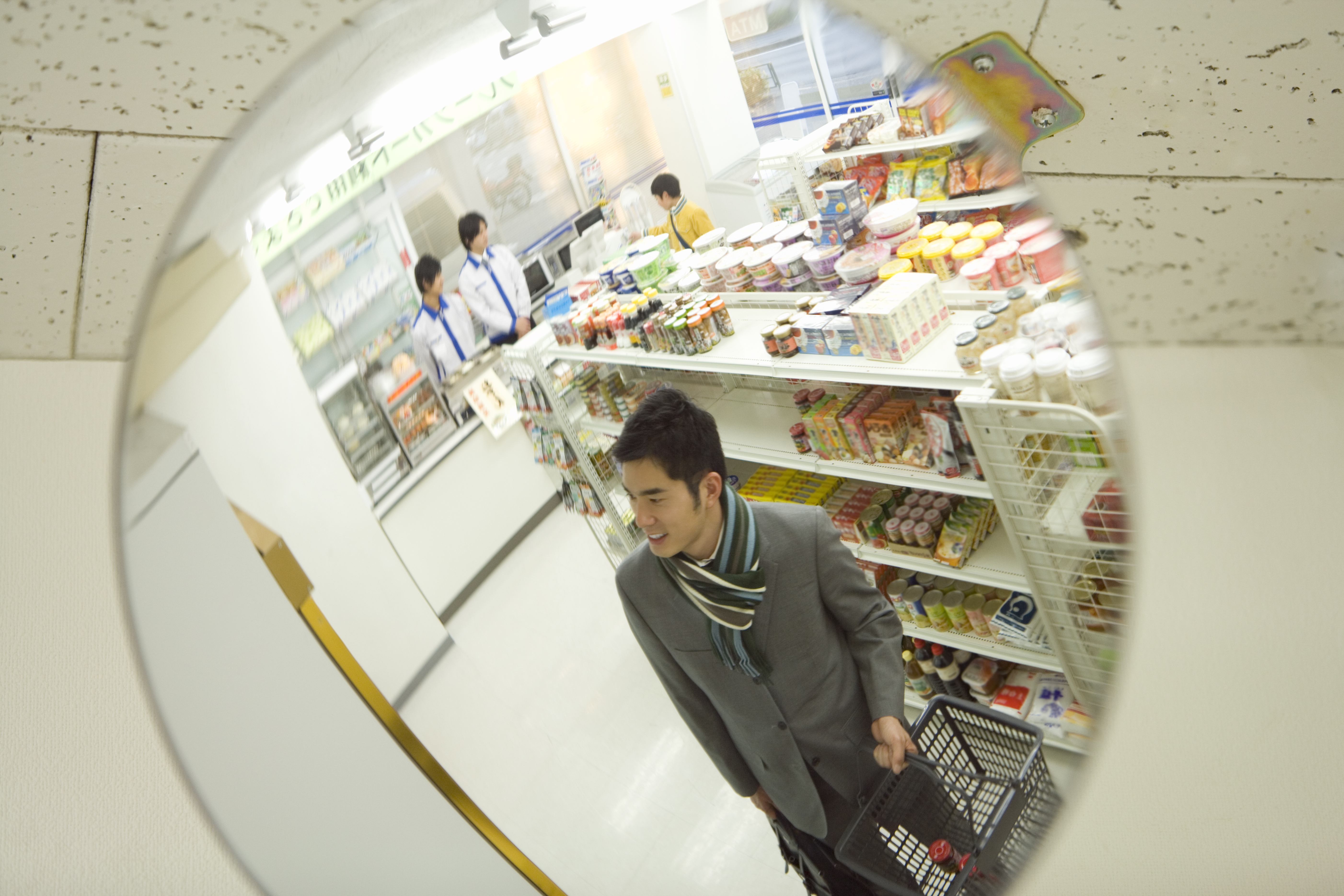 convenience store and rice ball