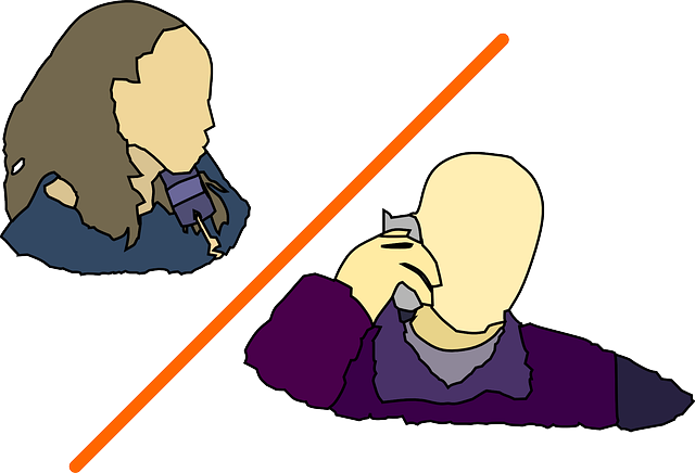 graphic of a man and woman talking on the phone