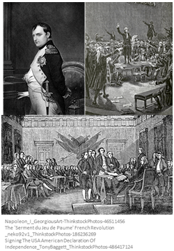 Napolen, French Revolution, Signing the declaration of independence