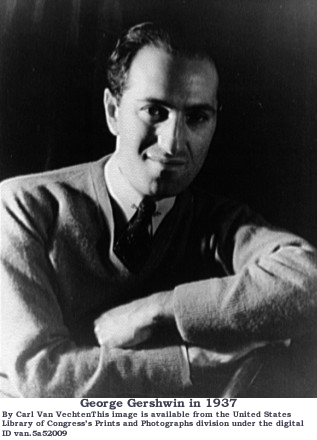 George Gershwin in 1937 By Carl Van Vechten - This image is available from the United States Library of Congress's Prints and Photographs division under the digital ID van.5a52009.