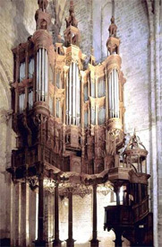 Pipe organ in a cathedral