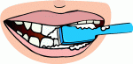 Brushing teeth