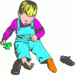 Putting on shoes