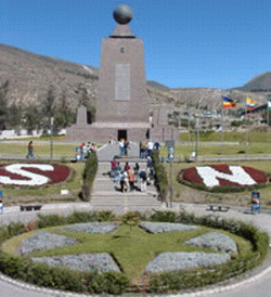 monument at equator in Ecuador