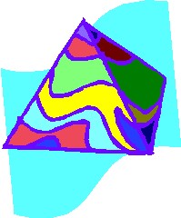 multicolored pyramid