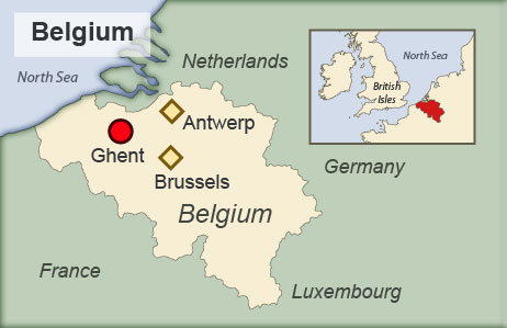 Map of Belgium