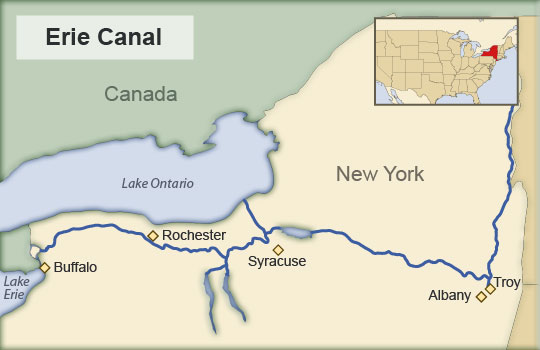 Erie Canal Map