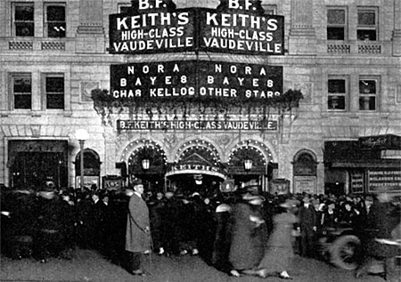 Building where a vaudeville show was held