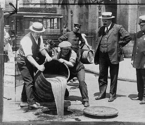 pouring out beer  