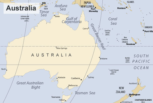 Australia map