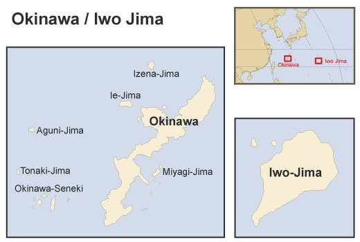 Iwo Jima and Okinawa 