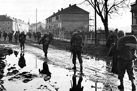 troop marching