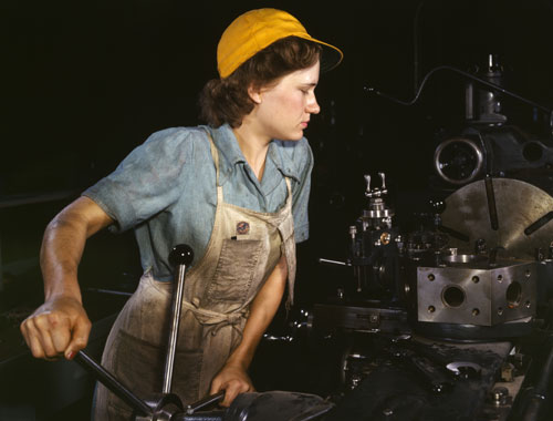 woman in a factory