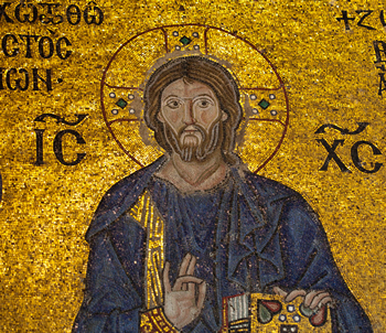 Jesus Christ mosaic in Aya Sofya; Thinkstock.com