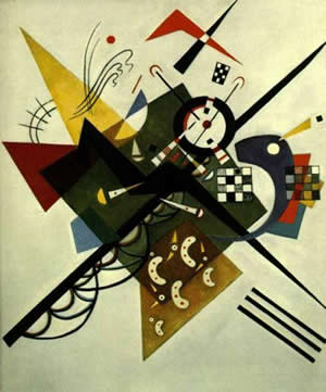 Image: Kandinsky's On White II (1923). Centre Georges Pompidou, Paris.