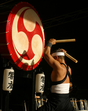 Traditional Japanese drummer; Thinkstock.com