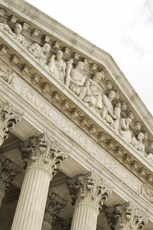 Pediment of United States Supreme Court Building, Washington, D.C.